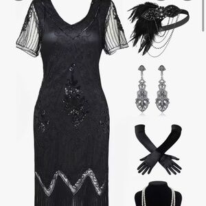 Great Gatzby dress and accessories